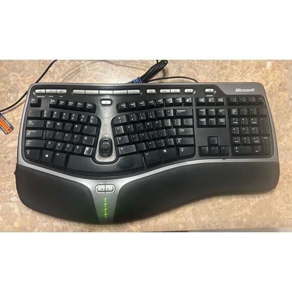 Microsoft Natural Ergonomic Keyboard 4000 v1.0 KU-0462 USB Wired/ Tested/ Works